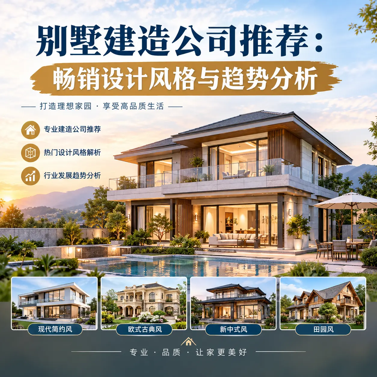 别墅建造公司推荐： 都匀 畅销设计风格与趋势分析