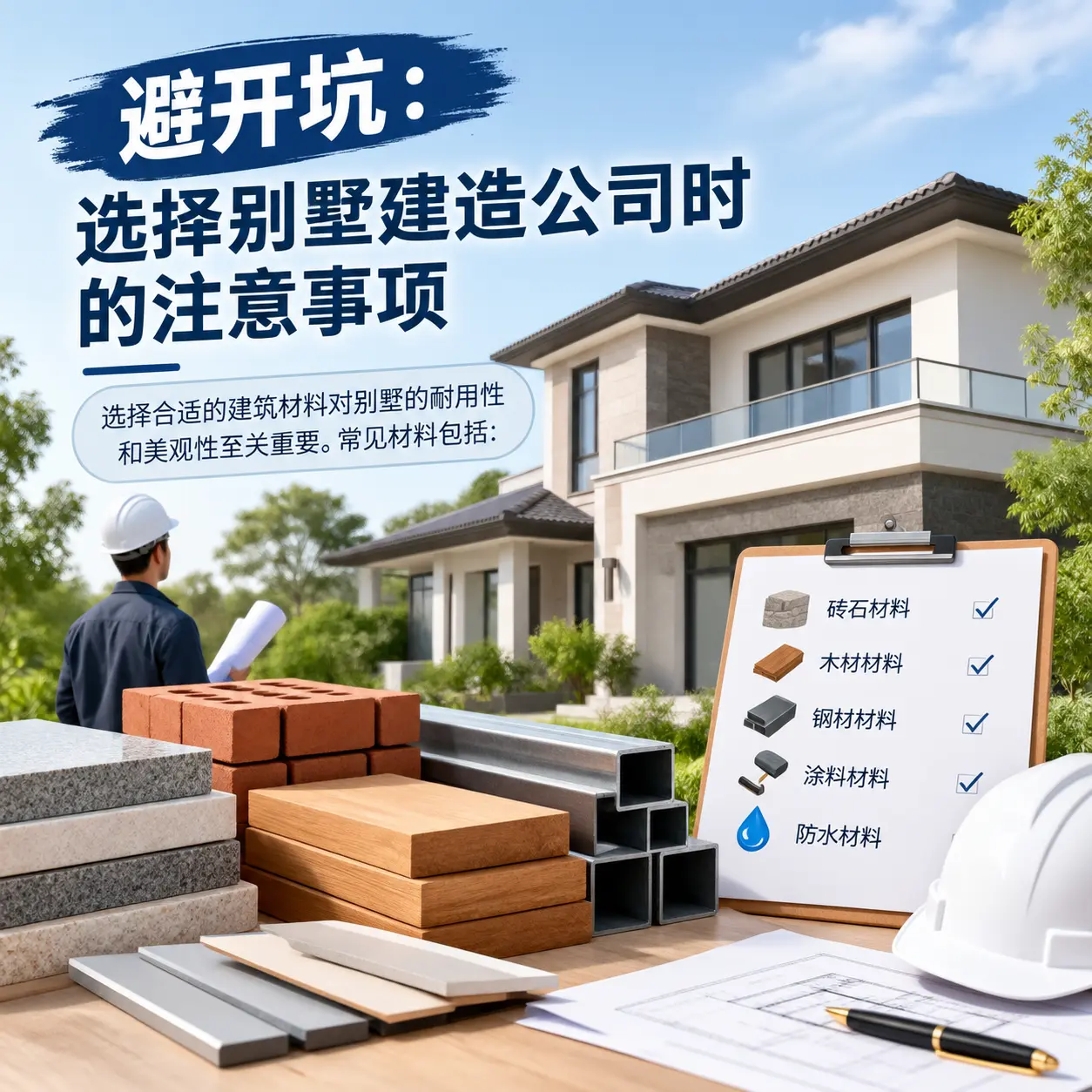 避开坑：选择 都匀 别墅建造公司时的注意事项